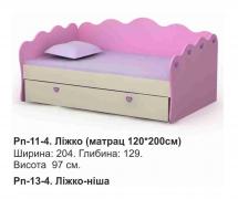 Кровать Pn-11-4 (комплект) Pink BRIZ